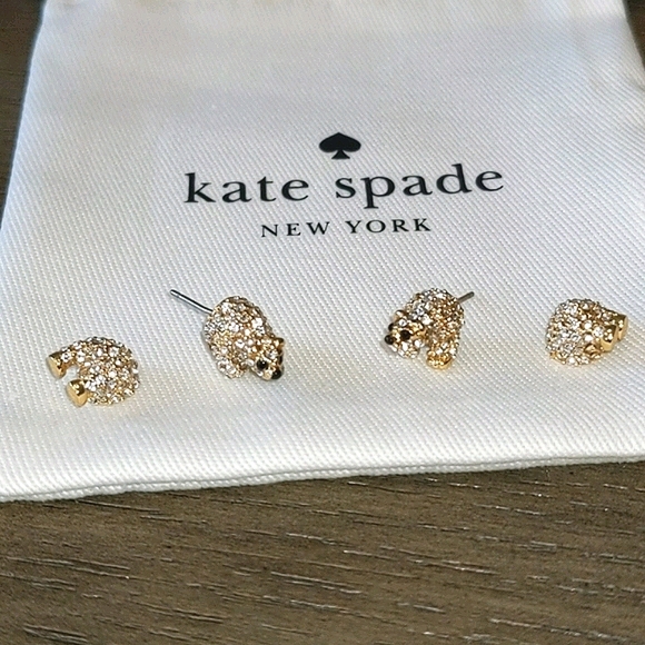 NEW Kate Spade Cold Comforts Polar Bear Studs - Picture 5 of 8